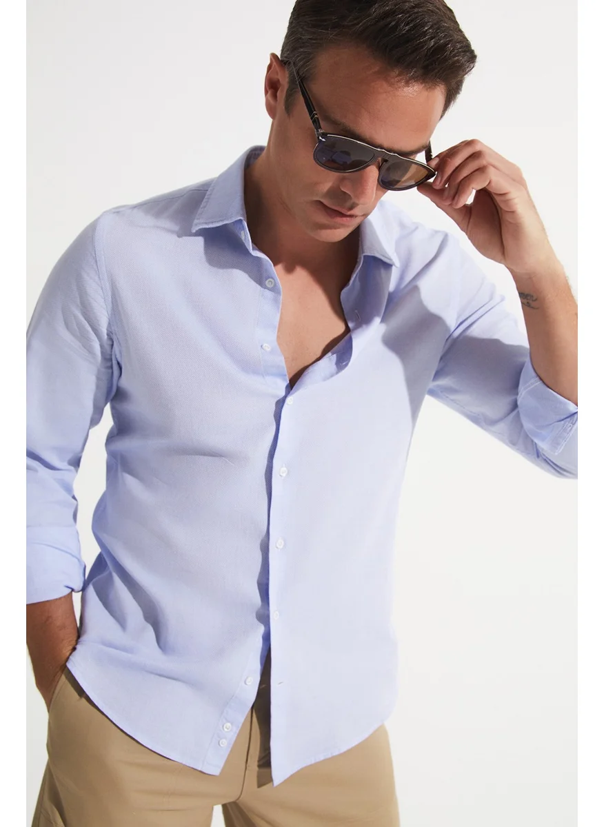 جون Exclusive Men's Slim Fit 100% Cotton Shirt