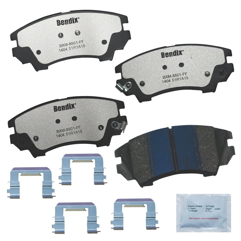 Bendix Fleet Metlok PBD1404 Semi-Metallic Front Brake Pads for Chevrolet Camaro 2015-2010, Caprice 2017-2011, Saab 9-5 2011-2010 - Image 5