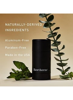 Hawthorne Mens Natural Stain-Free Deodorant, Aluminum-Free Clear Formula To Prevent Body Odor And Absorb Sweat With Witch Hazel, Nettle Leaf, Mint & Eucalyptus Scent, Under Arm Odor Protection, 2.6 Oz  - Image 3