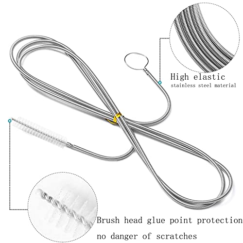 POPDA Long Wire Brush sunroof Drain Cleaning Tool for car and Fridge 60-inch X 2/5 inch - Image 2