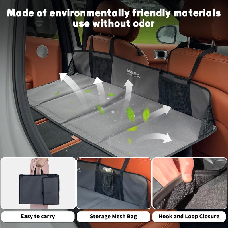 EULANT Portable Air Mattresses for Sleeping,Car Rear Seat Mattress Extension Plate,Folding Car Bed Mattress,Increase Travel Trunk Space & Car Bed Camping Space for Car/SUV/Model Y/3-Camping Essential ï»¿ - Image 4