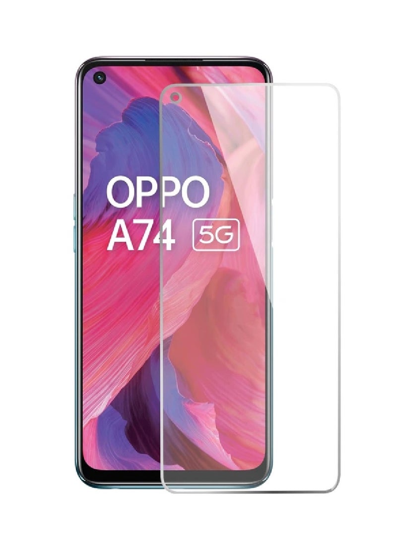 Super Tempered Glass Screen Protector Clear Designed For Oppo A74 5G Full Screen Coverage And Bubble Free - Image 1