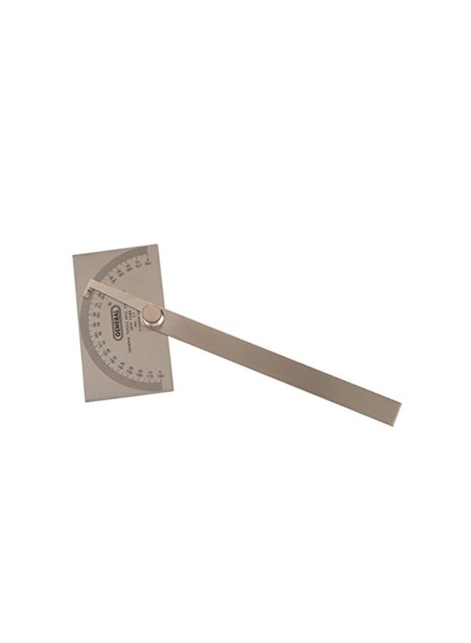 General Tools Angle Protractor #17 Stainless Steel Square Head - Measuring Tool for Carpenters & Woodworking Hobbyists - Image 2