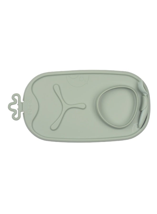 b.box Roll + Go Mealtime Mat, Baby and Toddler Feeding Mat, 3 Section Divider and Bowl, Fits Most Highchairs and Travel Friendly - Image 1