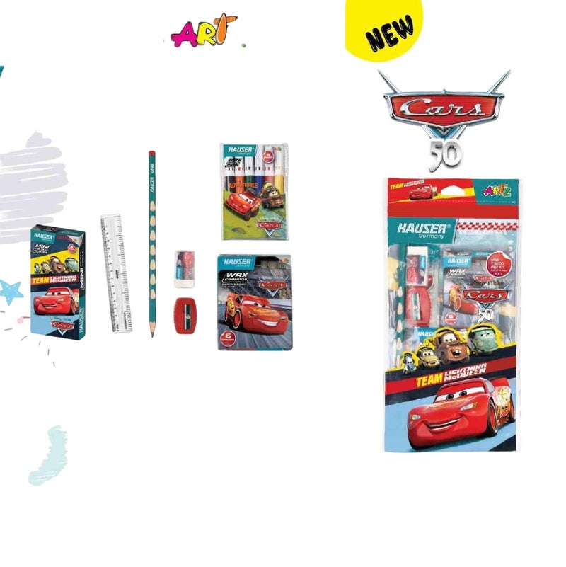 HAUSER ARTZ Cars KIT | Assemble Creativity with Ease | All-in-One Stationery Solution | Ideal for Gifting (Pack of 4) - Image 3