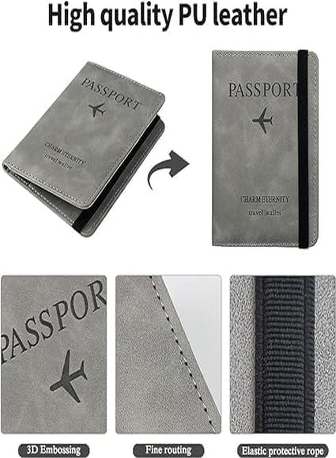 MGNLR Passport Holder Cover Travel Wallet Organizer, Travel Passport Holder and Debit Credit Card Wallet and Wallet Organizer Case with RFID Protection for Men & Women Daily Use (Multi, Pack of 1) - Image 4