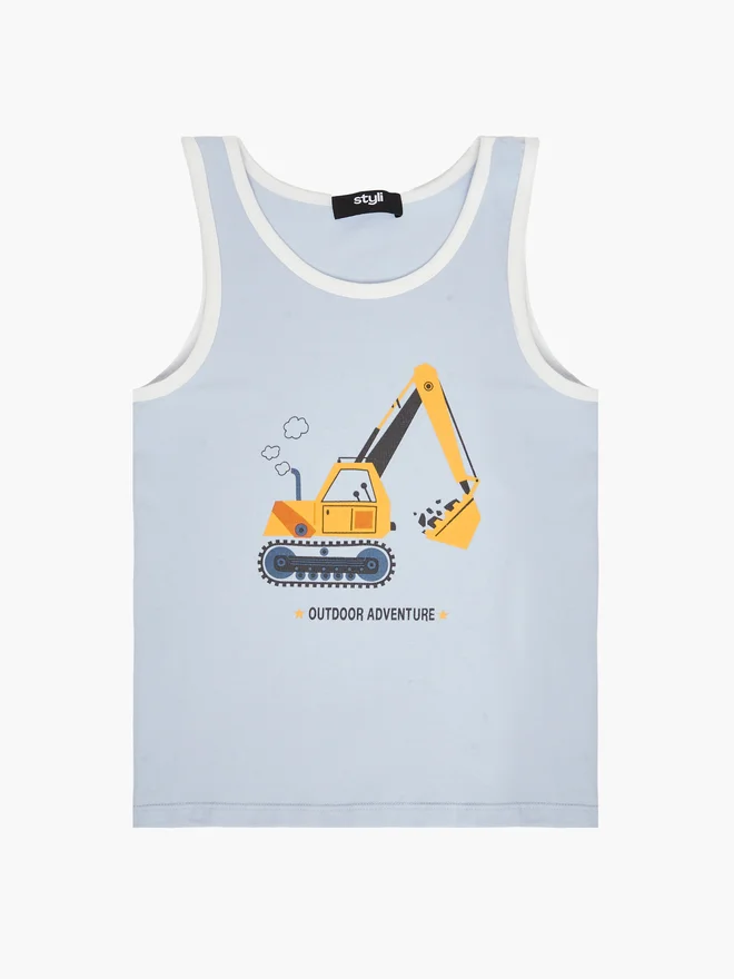 ستايلي Styli Pack of 2 - Boys Cotton Tank