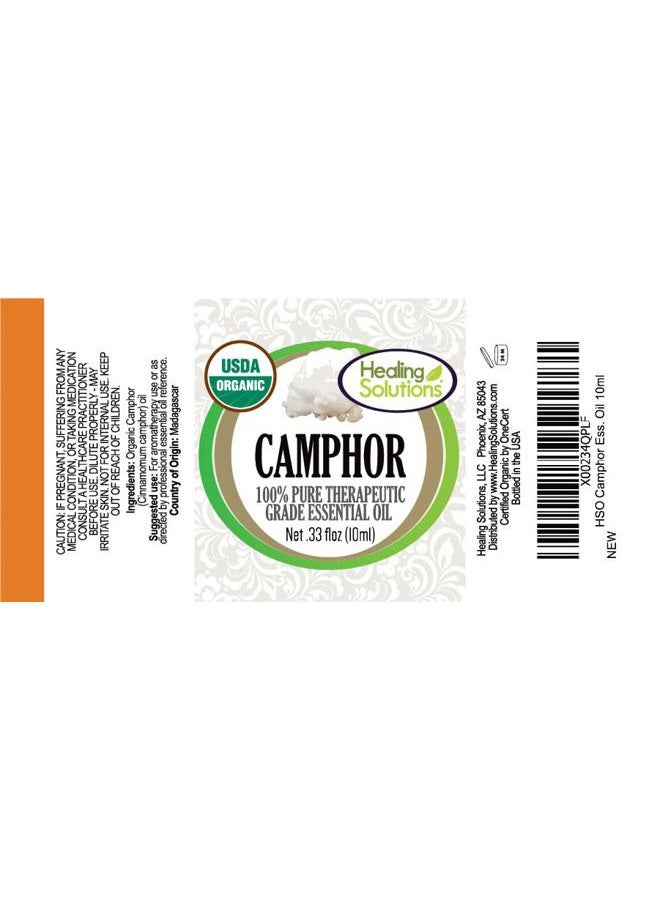 Healing Solutions Organic 10ml Oils - Camphor Essential Oil - 0.33 Fluid Ounces - Image 2