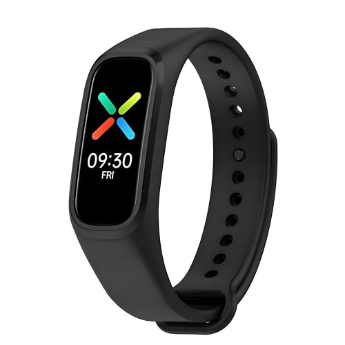 VEROX Adjustable Silicone Smart Band Strap Compatible with Oneplus Band Strap & Oppo Smart Band Strap -Black - Image 1