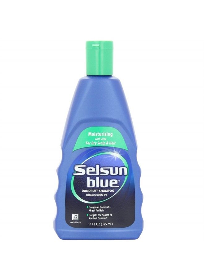 Selsun blue شامبو مرطب ضد القشرة 11 أونصة (عبوة من 4 قطع)