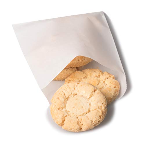 BagDream Glassine Waxed Paper Bags 4.72x6.75 Inches Pack of 100 Small Flat Glassine Envelopes, Paper Bags for Popcorn, Cookies, Small Gifts - Image 1