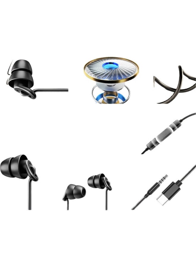 Aigo Sleep Earphones, Semi-In Design, For Sleeping, Sleep Aid, Side Sleeping, Ear-Comfortable, Soundproof, Noise-Reducing, Wired Headphones, 3.5Mm Round Plug, For Sports, Running, Music, Computer, Mobile Phone, A260 - Image 2