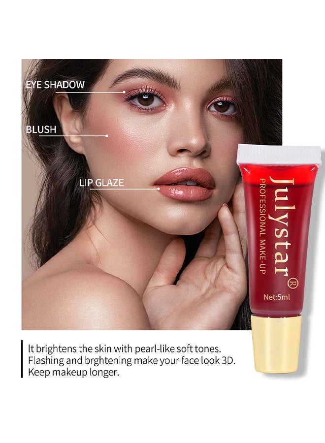Julystar Long Lasting Lip Color,Peel Off Lip Stain, Non-Stick Cup & Non-Transferred, Waterproof & Durable Lip Gloss, Matte Finish Peel Off Lip Gloss, Lip Liner Tattoo Peel Off Highly Pigmented #06 - Image 4