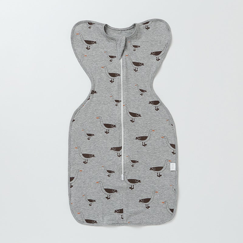 Newborn Baby Surrender Anti-Scare Sleeping Bag Thin Cotton Artifact Wrap for Boys and Girls Baby Swaddling Spring Autumn Summer - Image 1