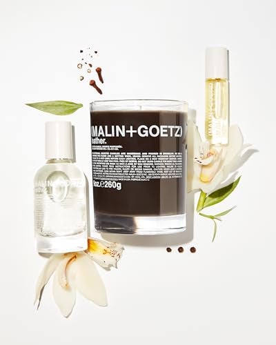(MALIN+GOETZ) MALIN+GOETZ Women's Leather Candle, Leather, Brown, 9.0 Fl Oz - Image 5