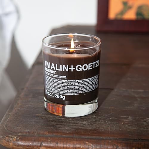 (MALIN+GOETZ) MALIN+GOETZ Women's Leather Candle, Leather, Brown, 9.0 Fl Oz - Image 3