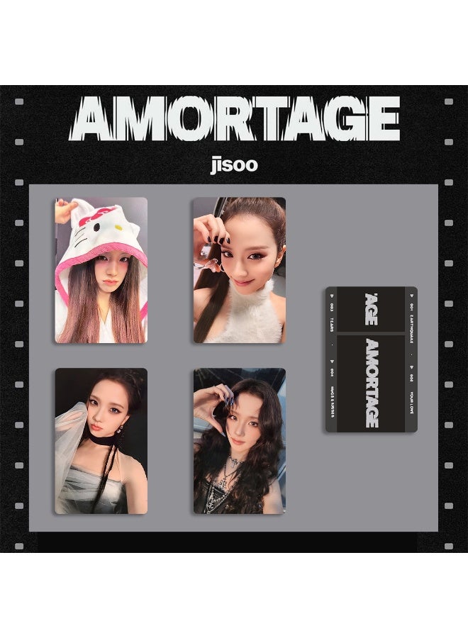 NIBEMINENT 4 Pcs Kpop JISOO CHULO2 Lomo Cards Card For Fans Collection Gifts - Image 1