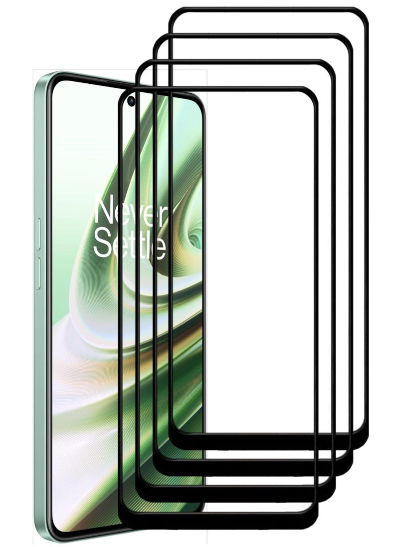 ACLIX 4 Pieces Antistatic ESD Dustproof Premium Quality High Definition Tempered Glass Screen Protector Designed For OnePlus 10R - Image 1