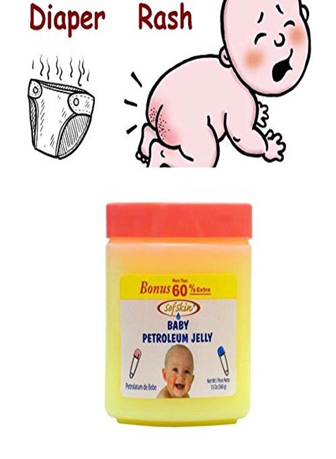 SOFSKIN (USA Brand) Baby Jelly with Shea Butter, Skin Protectant and Moisturizer, 226 gm, Nursery Care for Diaper Rash, Minor Cuts and Chapped Skin. Export Surplus. Paedratics recommended. (See Video) - Image 3