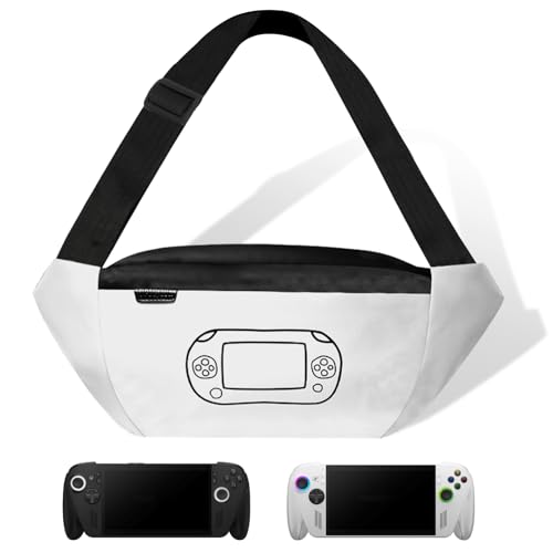 sarlar Carrying Case Compitable with ASUS ROG Xbox Ally/Xbox Ally X, Premium PU Leather Waterproof with 3 Storage Compartments, Sling Crossbody Bag Portable Travel for Console and Accessories - Image 1