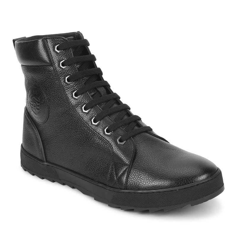 Royal Enfield Hiankle Leather Boots Black - Image 5
