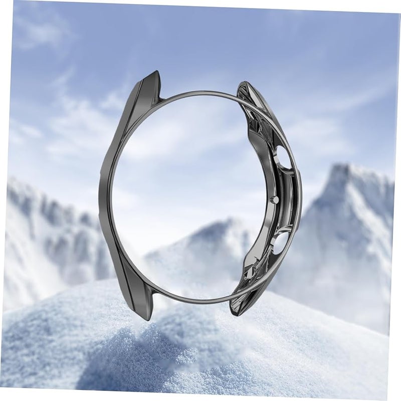 Lurrose TPU Protective Case For Watch Lightweight Shell Easy Installation Access To Controls Black - Image 5