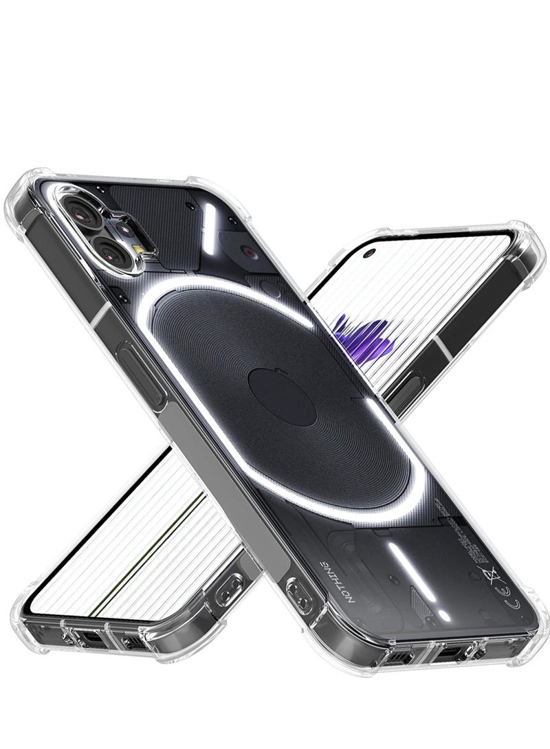 ELTRAZONE Case for Nothing Phone 1 Case Cover Clear Back Air Cushion Soft Silicone Shockproof Anti-Scratch Protective Bumper Shell Corner for Nothing Phone 1 - Image 1