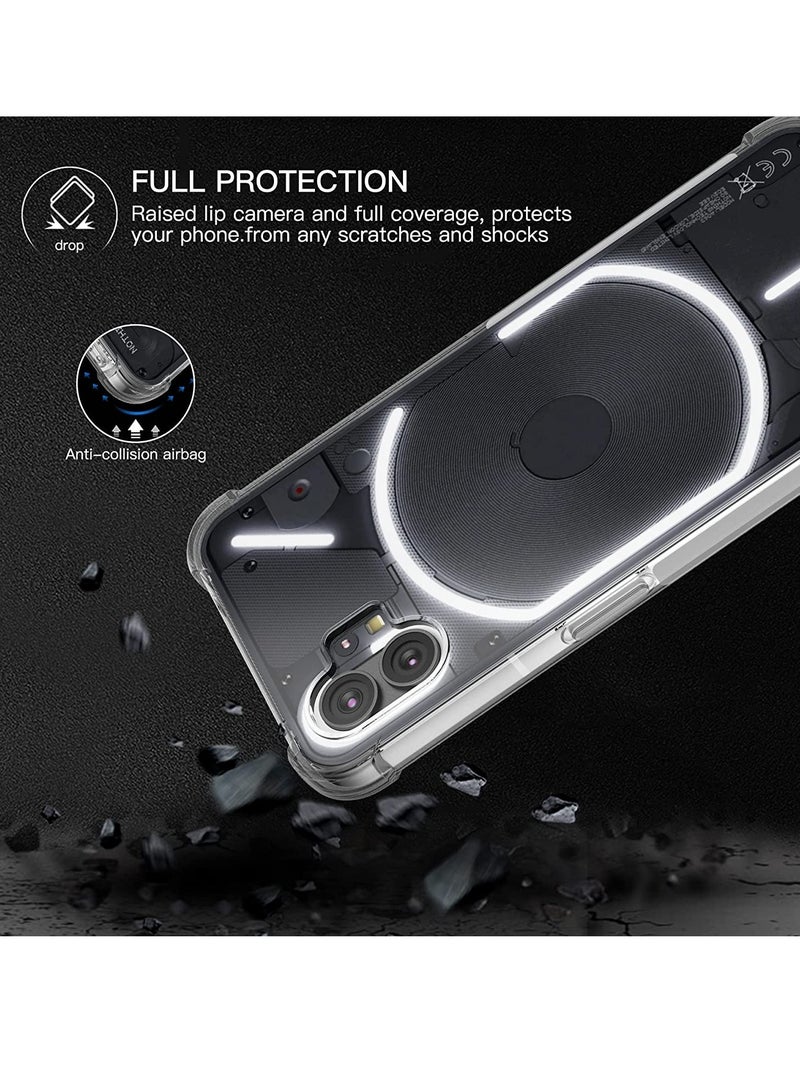 ELTRAZONE Case for Nothing Phone 1 Case Cover Clear Back Air Cushion Soft Silicone Shockproof Anti-Scratch Protective Bumper Shell Corner for Nothing Phone 1 - Image 4