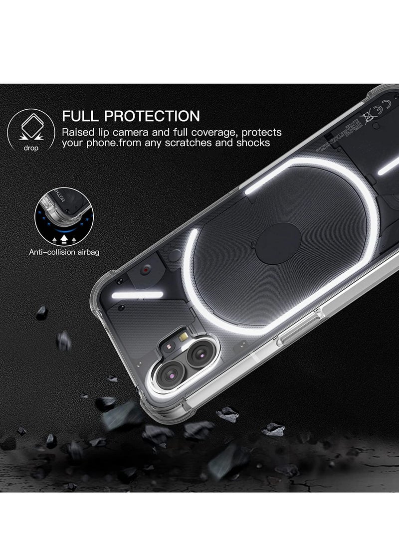 ELTRAZONE Case for Nothing Phone 1 Case Cover Clear Back Air Cushion Soft Silicone Shockproof Anti-Scratch Protective Bumper Shell Corner for Nothing Phone 1 - Image 3