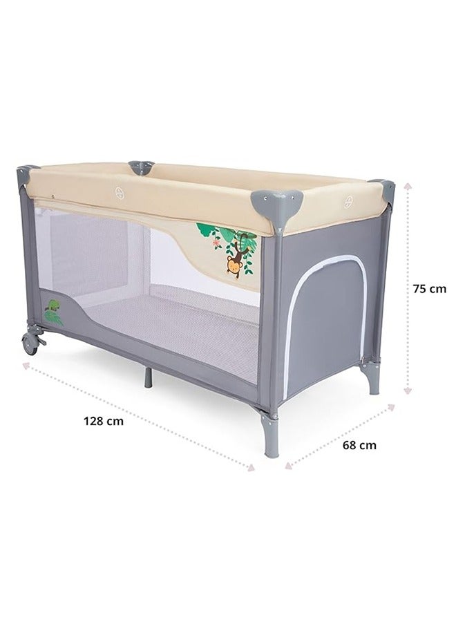 ماس محبس و سرير أطفال آمن و مريح مع حواجز شبكية للحفاظ على الأجواء الداخلية أكثر تهوية, طاولة غيار, مصنوع من مواد آمنة لطفلك , - Image 5