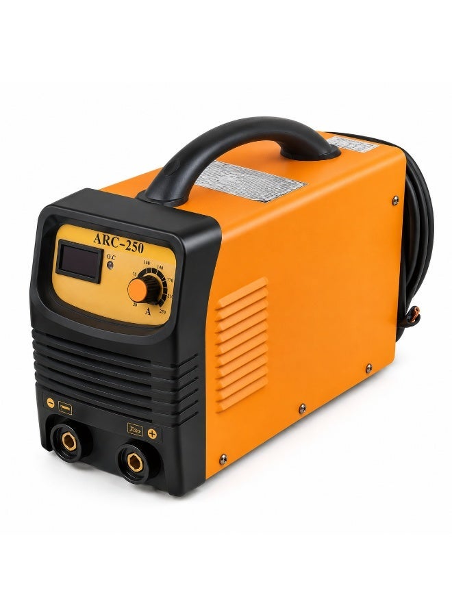 AL ARQAM ARC-250 Inverter Welding Machine, 220V DC Manual Arc Welder, Portable MMA Stick Welder With Carry Handle, Adjustable Current Control For Metal Welding - Image 1