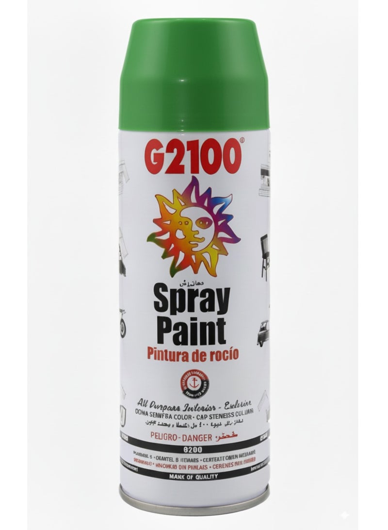 G2100 Spray Paint 400ml | 240 Gram (Green)– High-Quality Multipurpose Paint
