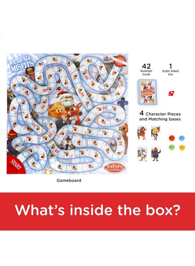 Aquarius AQUARIUS Rudolph The Red-Nosed Reindeer Board Game - Fun Family Christmas Gift for Kids & Adults - Officially Licensed Rudolph Merchandise & Collectibles - Image 3