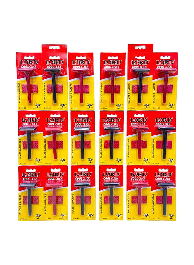 LORD Cool Click Razor with Stainless Steel Blade – Blister Pack (L.111CC)