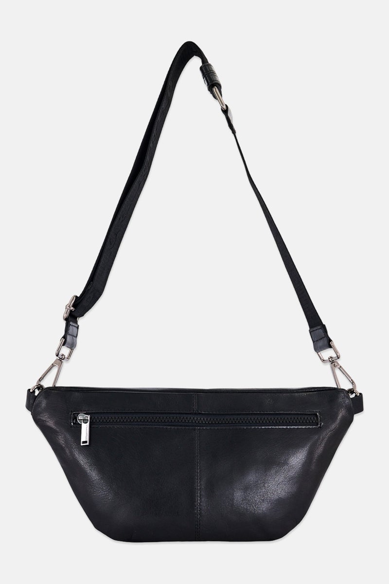 Karl Lagerfeld Men Brand Logo Adjustable Belt Bag, Black - Image 5