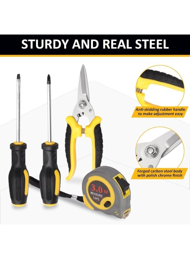 YOUWE7 158PCS Hand Tool Set Mechanics Kit Wrench Socket Household Repair Tools w/Case Tool box Tool set Tool kit Multi tool Tool organizer Tool box organizer Hand tools Tool storage Home improve - Image 3