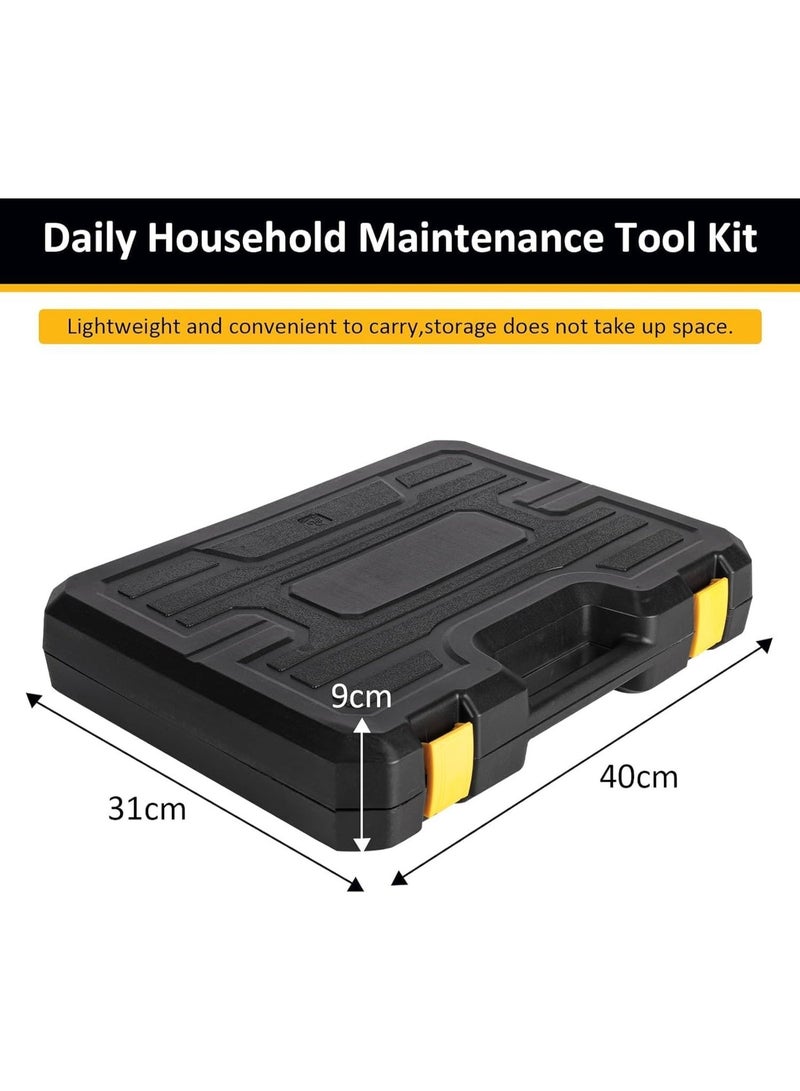 YOUWE7 158PCS Hand Tool Set Mechanics Kit Wrench Socket Household Repair Tools w/Case Tool box Tool set Tool kit Multi tool Tool organizer Tool box organizer Hand tools Tool storage Home improve - Image 2