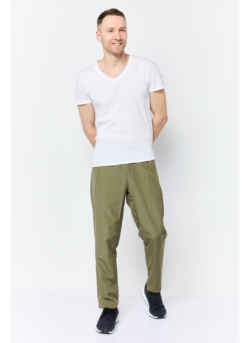 Adidas - Men Regular Fit Brand Logo Training Track Pant, Olive - Image 1