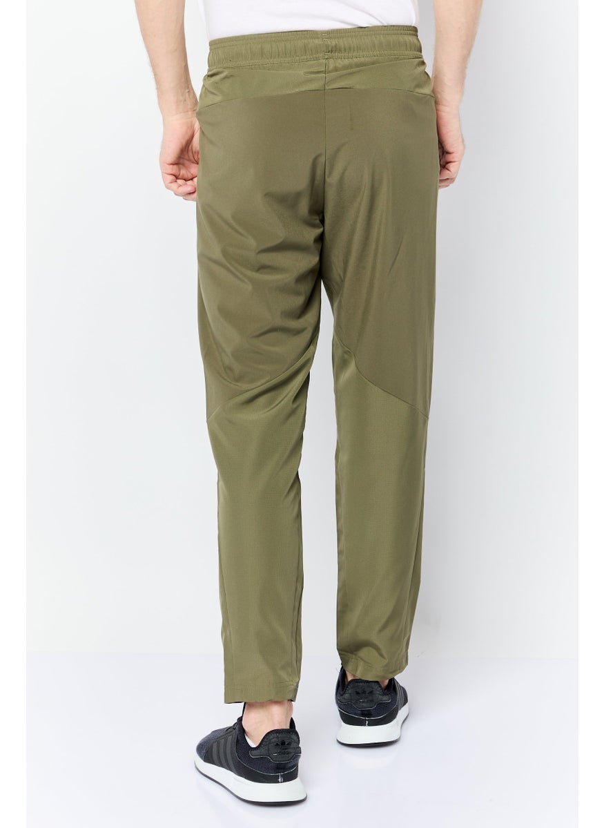 Adidas - Men Regular Fit Brand Logo Training Track Pant, Olive - Image 1
