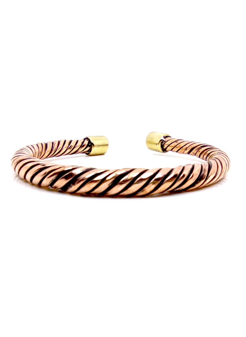 JC jimmycom Copper Cuff Bracelet,Twisted Copper, Bracelets For Men 
