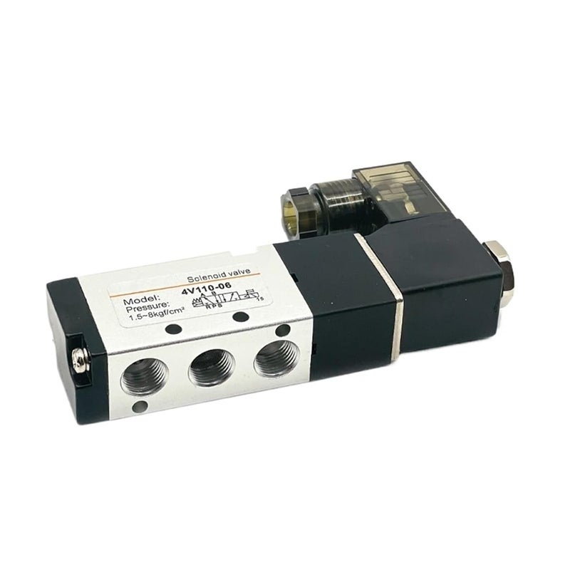 Pneumatic 4V110-06 1/8 Air Solenoid Valve 5 Way Port 2 Position Gas Pneumatic Electric Magnetic Valves DC12V 24V 110V 220V yunshop(Led-4V110-06,AC220V) - Image 4
