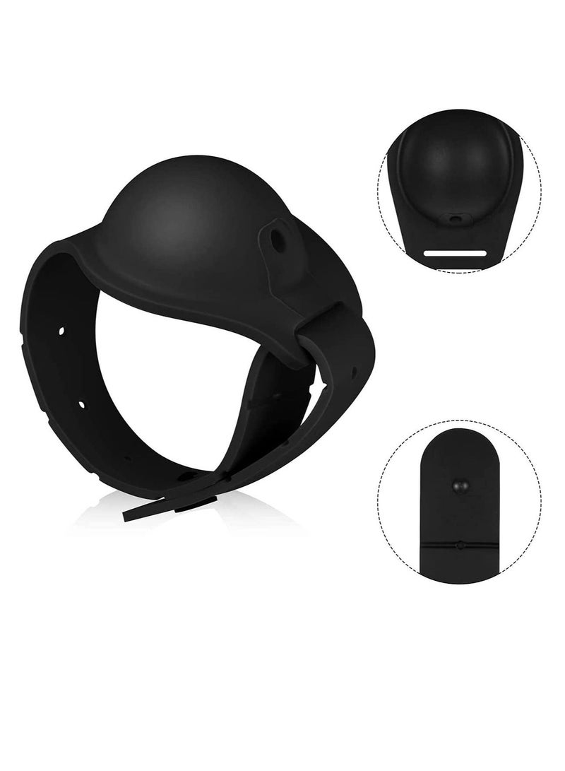 نيبمينينت Hand Sanitizer Bracelet 1 Pieces Dispensing Silicone Wearable Liquid Dispenser Refillable Wristband with Pointed Squeeze Bottle for Kids Adults 15 ml - Image 2