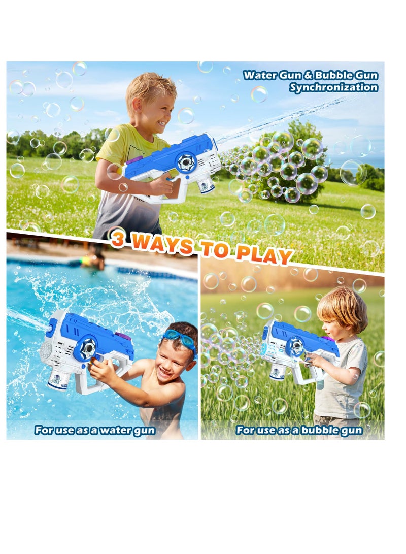SYOSI Electric Water Gun Toys Electric Water Gun Automatic Super Soaker 2 in 1 Automatic Water Squirt 500CC 32FT Long Range Rechargeable Water Pistol Summer Outdoor Toys - Image 2
