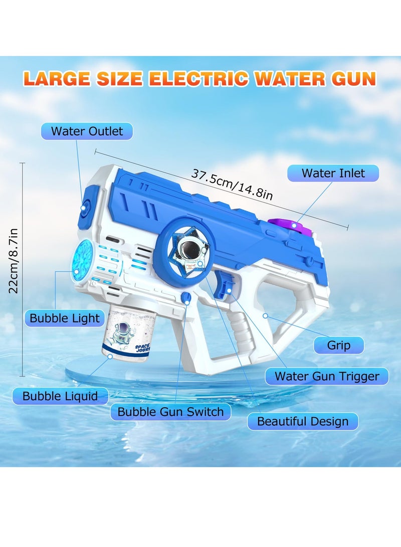 SYOSI Electric Water Gun Toys Electric Water Gun Automatic Super Soaker 2 in 1 Automatic Water Squirt 500CC 32FT Long Range Rechargeable Water Pistol Summer Outdoor Toys - Image 4