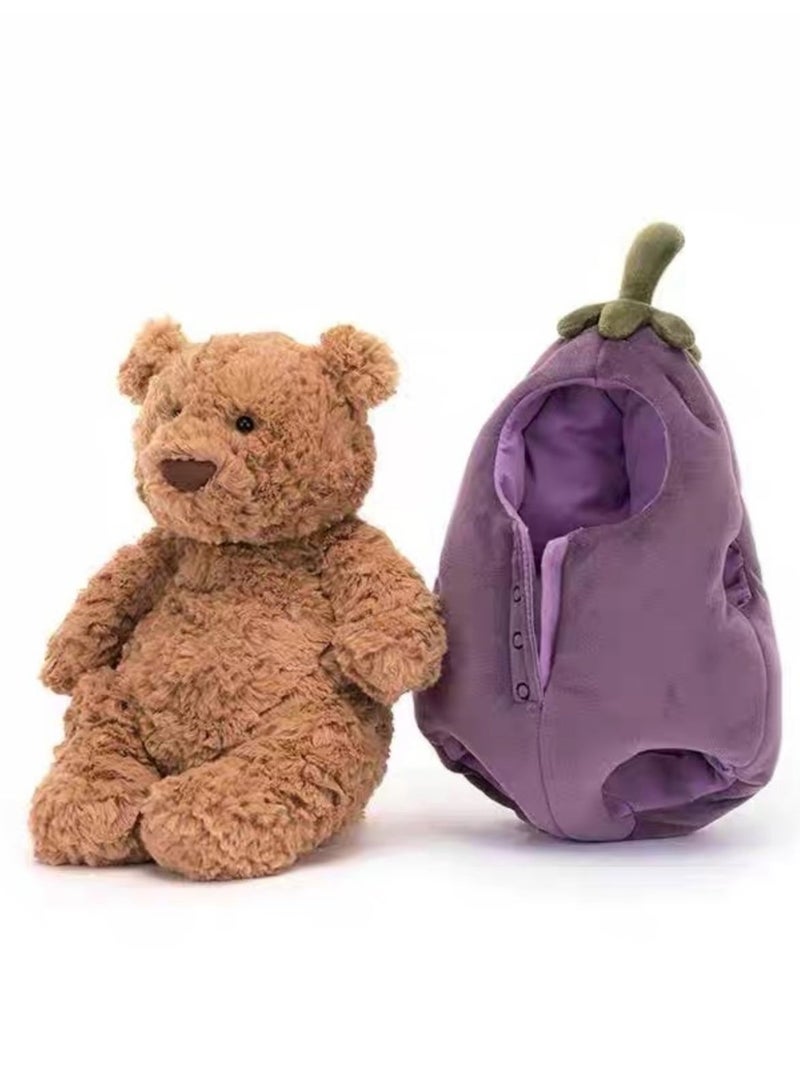 جيليكات Jellycat لطيف برشلونة الدب سلسلة لعب القش 28cm الدببة - Image 2