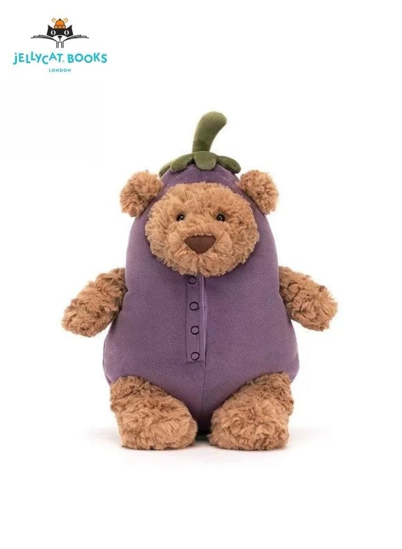 جيليكات Jellycat لطيف برشلونة الدب سلسلة لعب القش 28cm الدببة - Image 1
