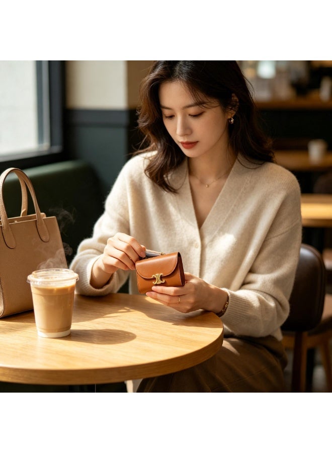 Celine Exquisite high-end wallet ultra-thin, anti-magnetic, multiple card slots, business card holder, convenient for ID storage, suitable for both men and women - Image 2