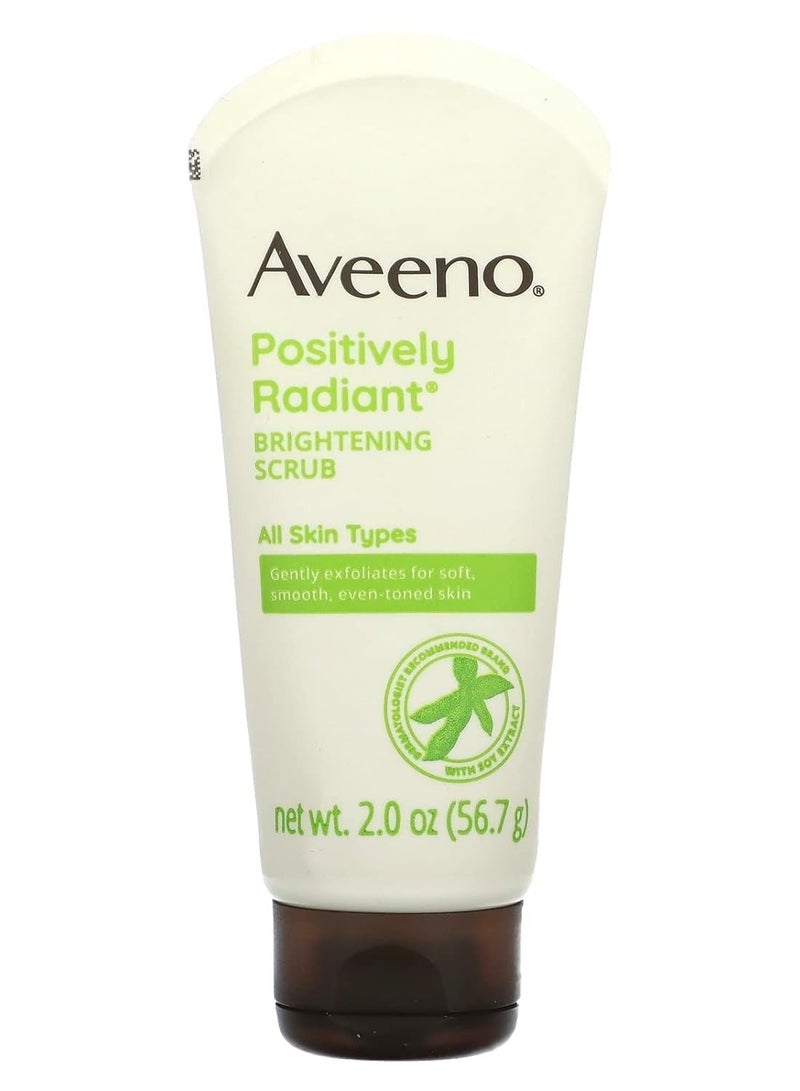 Aveeno Aveeno Positively Radiant Skin Brightening Exfoliating Daily Facial Scrub ,2.0 oz - Image 1