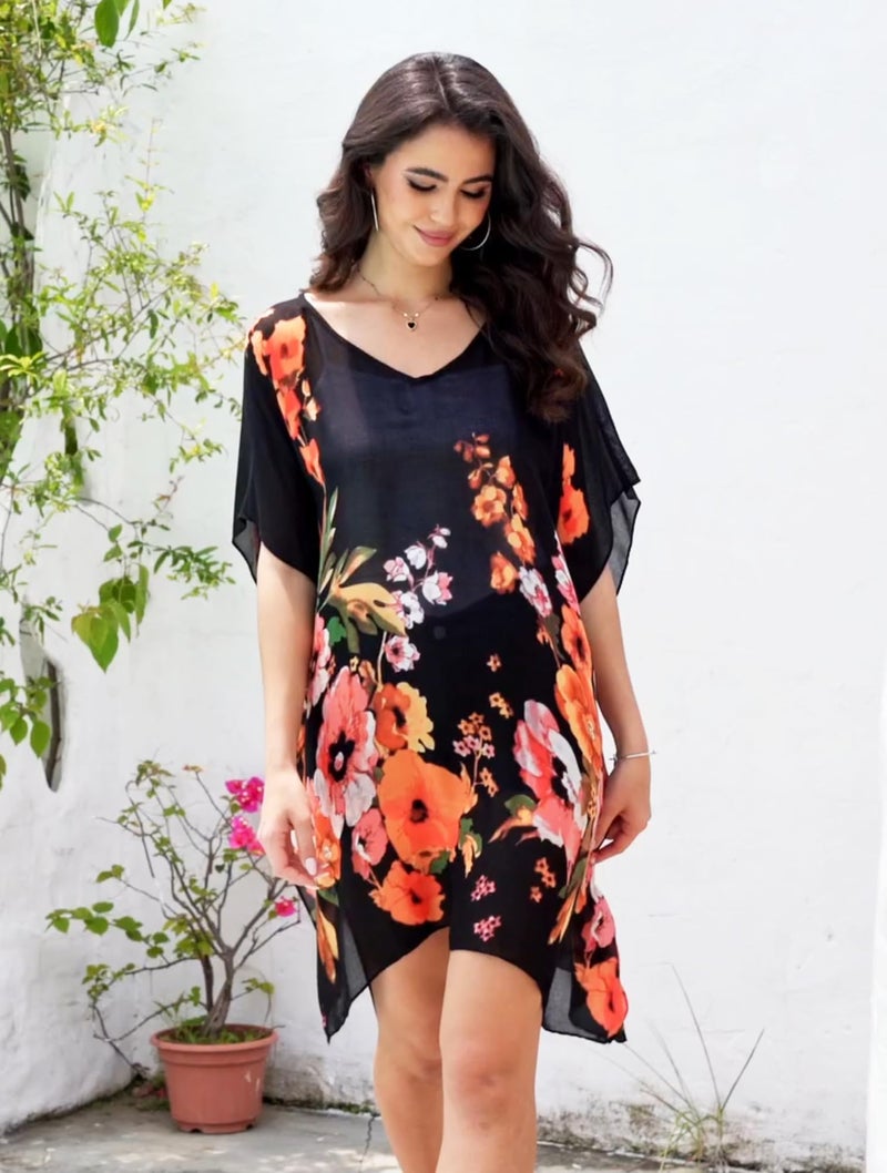 Breezy Lane Women's Beach Cover Up Swimsuit Coverups Kaftan for Bathing Suit Vacation Summer Resort Wear - Image 3