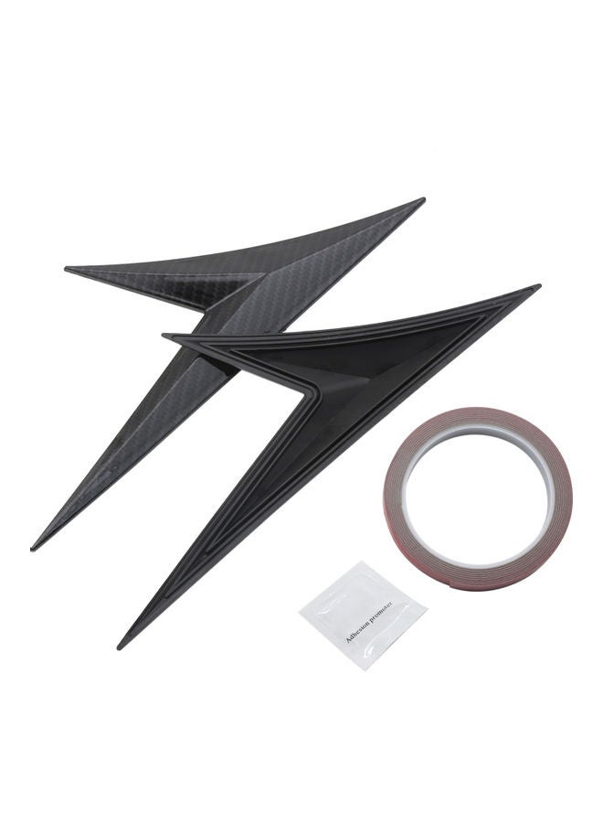 Loquat 2-Piece V-Shaped Car Spoiler Side Wing - Image 1
